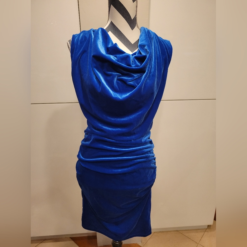 MY BUMP BLUE DRESS SIZE M